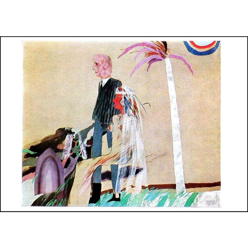 Hockney David Lot Cartes Postales Tableaux Peinture