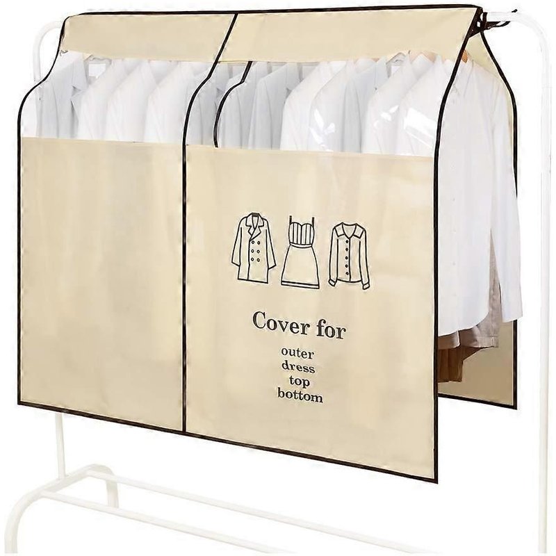 Housses De Vêtement Fenêtre Transparente Housse De Vêtements Anti-Poussière Housse Universelle De Protection De Porte-Vêtements