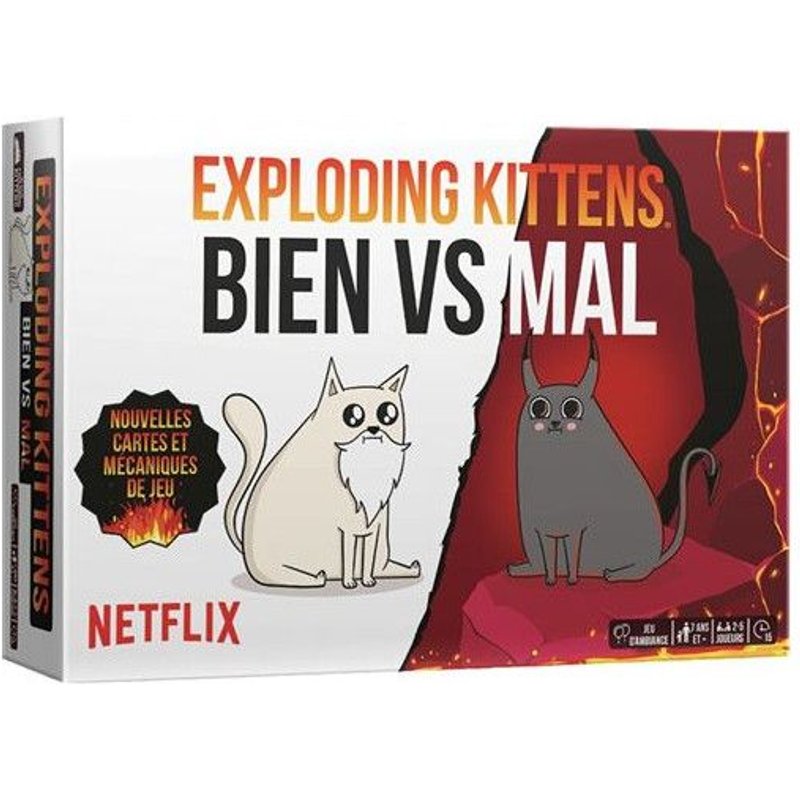 Exploding Kittens Bien Vs Mal 0810083044675 Jeu De Societe Carte Jouet Noel Comasound Kartel Csk Online