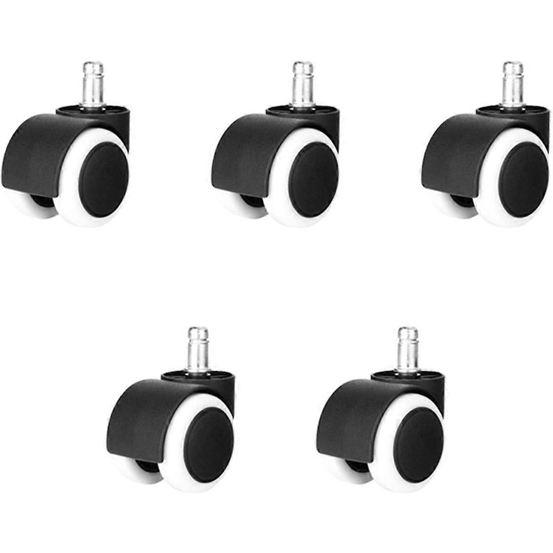 Roulettes De Chaise De Bureau De 2 Pouces,Roues De Chaise De Bureau,(Blanc)