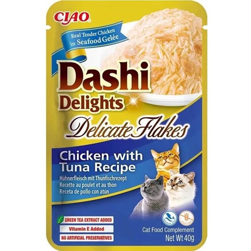 Complément Alimentaire - Ciao - Dashi Delights - Flocons Délicats - Poulet - Recette De Thon