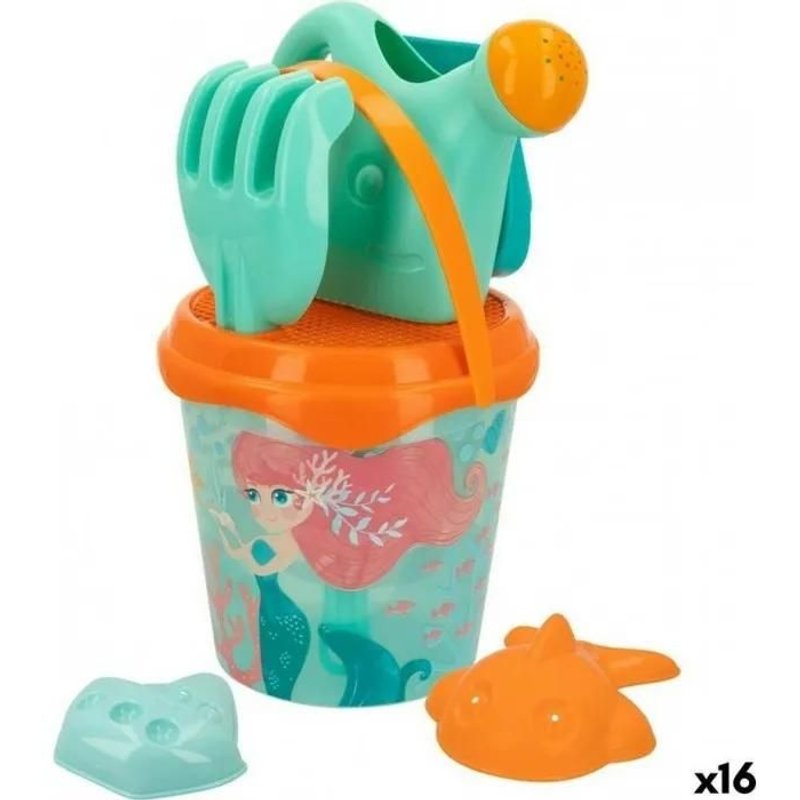 Nc Set De Jouets De Plage Colorbaby Polypropylène (16 Unités)