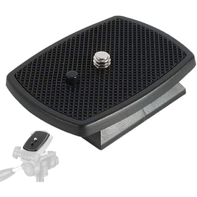 Universal Tripod Mounting Plate, Quick Release Plate Tripod Head for Camera Tripods with 1/4 Thread