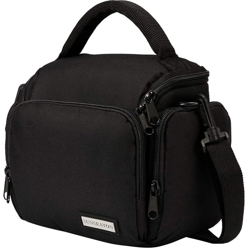 Protective Case for Camera Shoulder Strap Digital Camera Bag Compatible with Nikon, Canon, Sony, etc., Black, Modern