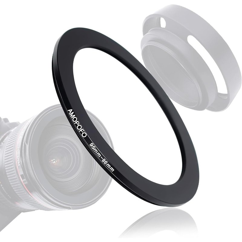 95-86mm Filter Adapter Ring for Camera Lens with 95mm Filter Thread on 86mm Filter Ring