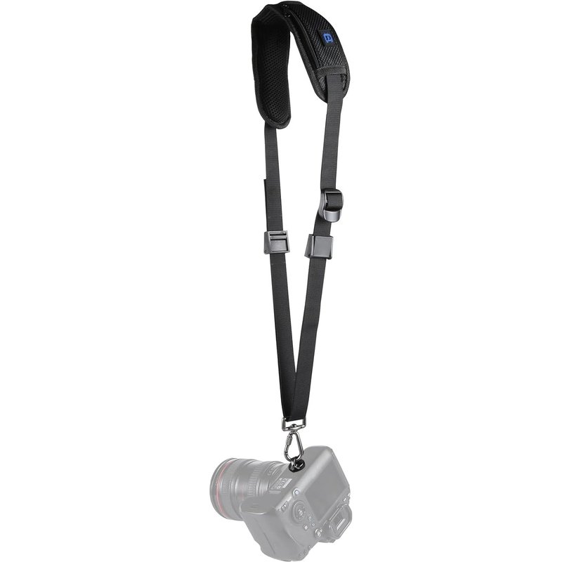 Universal DSLR SLR Camera Shoulder Strap Quick Release Anti-Slip Single Shoulder Strap with 1/4"" Screw Metal Hook for Canon/Nikon/Sony and, Black, M