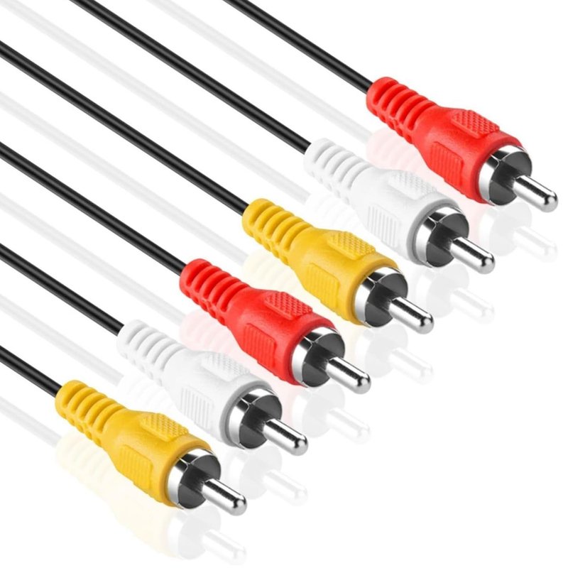 Câble 3 RCA mâle, câble audio vidéo stéréo mâle, 3 RCA mâle vers 3 RCA mâle, câble AV RCA, câble RCA composite vidéo et audio, 3 x RCA mâle vers mâle, 1,50 m