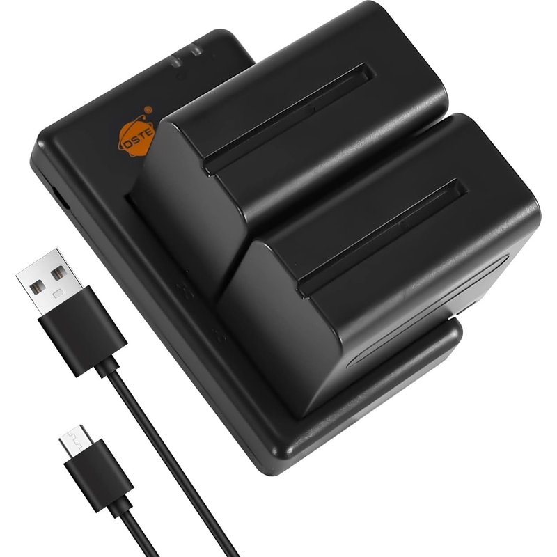 2PCS NP-F970 NP-F950 NP-F930 (7900mAh/7.4V) Batterie Chargeur Compatible pour Sony CCD-TR910, CCD-TR917, CCD-TR930, CCD-TR940, CCD-TR3000, CCD-TR3300