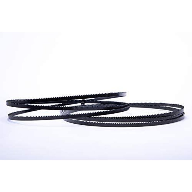 Lot de 3 lames de scie à ruban haute performance 1490 x 6 x 0,65 mm, 6 dents par pouce, acier à outils, pour Scheppach Basa 1, etc. Convient pour bois, contreplaqué, aluminium, plastique, etc.