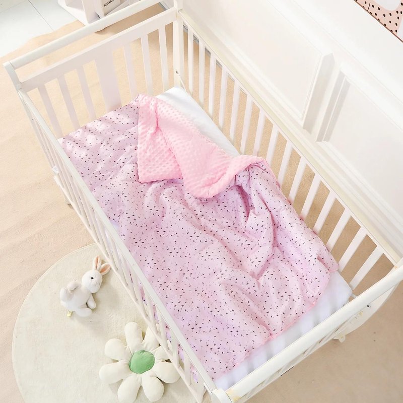 Couverture En Coton Et Minky - 75x100 - Dandelion