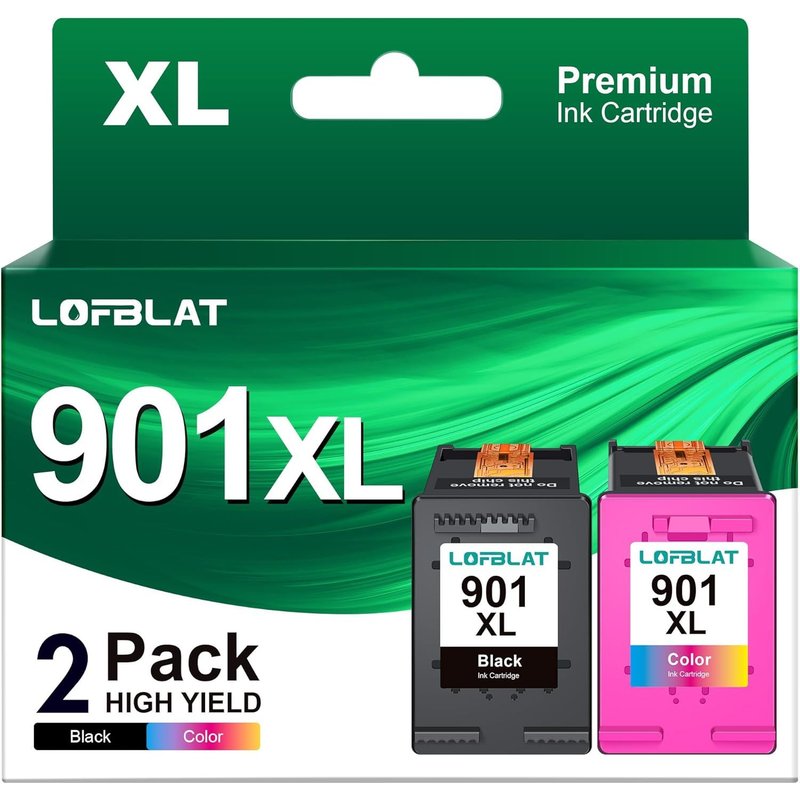 901 901Xl Cartouches D'Encre Compatibles Pour 901Xl Pour Officejet 4500 J4580 J4680 J4524 J4535 J4540 J4550 J4585 J4624 J4660 J4680C J4860 G510. G510A G510G G510N (Noir, Couleur)