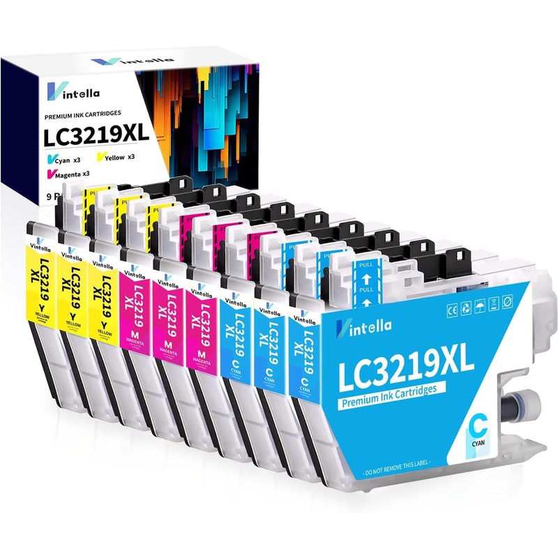 Lc3219Xl Ink Cartridge For Brother Lc3219 Xl Lc3217 For Brother Mfc-J5330Dw Mfc-J5335Dw Mfc-J5730Dw Mfc-J6530Dw Mfc-J6930Dw Mfc-J5930Dw Mfc-J6935Dw (3 Cyan, 3 Yellow, 3 Magenta)