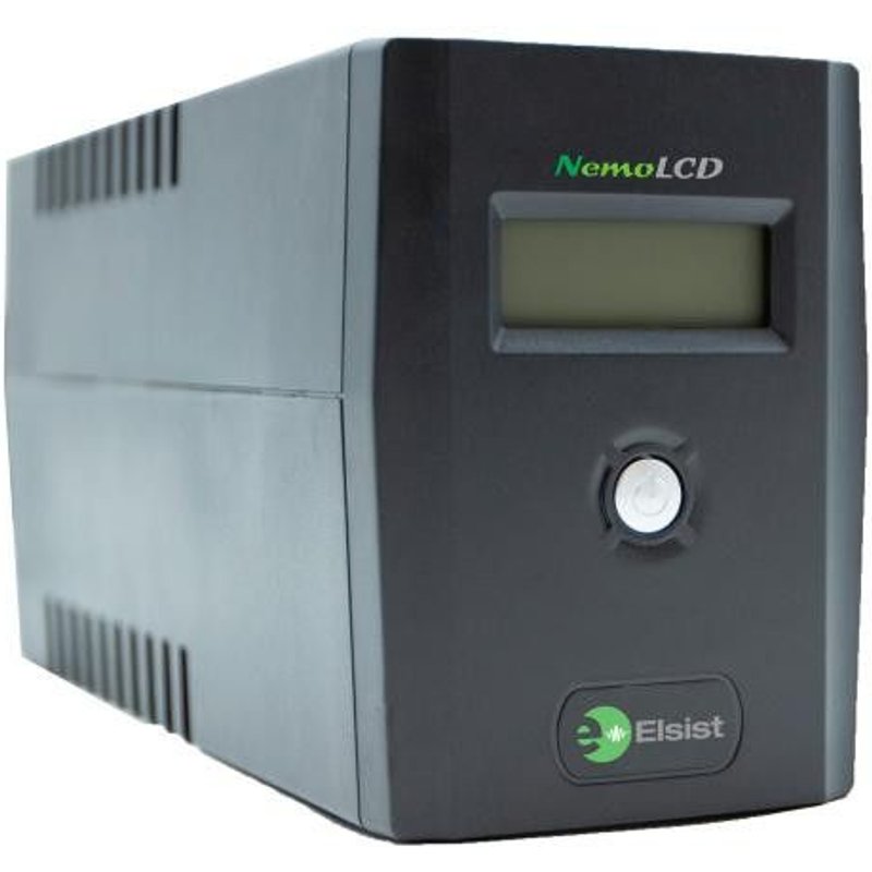 Elsist NemoLCD 65 alimentation d'énergie non interruptible Interactivité de ligne 0,65 kVA 240 W 2 sorties CA