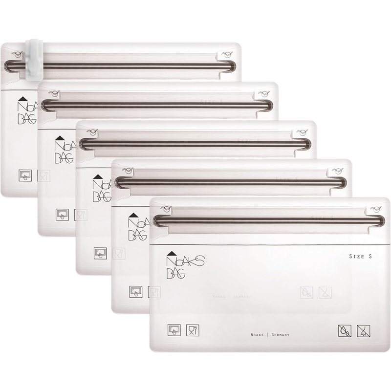 Bag Sac Étanche,Taille S,5 Pièces Sacs Zip Avec Fermeture Hermétique,Transparent