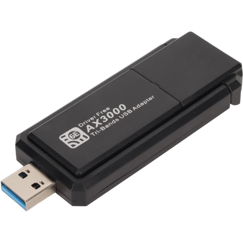 LETNERNY-Adaptateur Réseau Usb Wifi 6E, 3000Mbps Wifi Dongle Usb 3.0 Triple Band 2.4G/5G/6G Adaptateur Réseau Sans Fil Pour 10/11, 802.11Ax /Ac/A/B/G/N