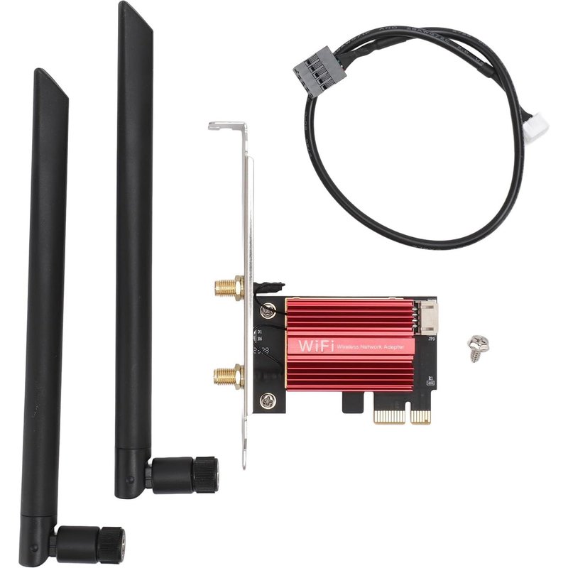 Carte WiFi 7, 574 Mbps 2.4G, 2400 Mbps 5G, 5800 Mbps 6G, BT 5.4, MU MIMO, WPA4, Carte Réseau BE200NGW pour PC Win 10 11