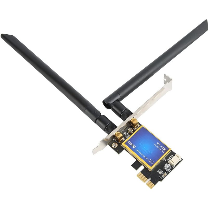 Carte WiFi PCIE Double Bande 1200 Mbps avec Bluetooth 4.0 pour Ordinateurs de Bureau