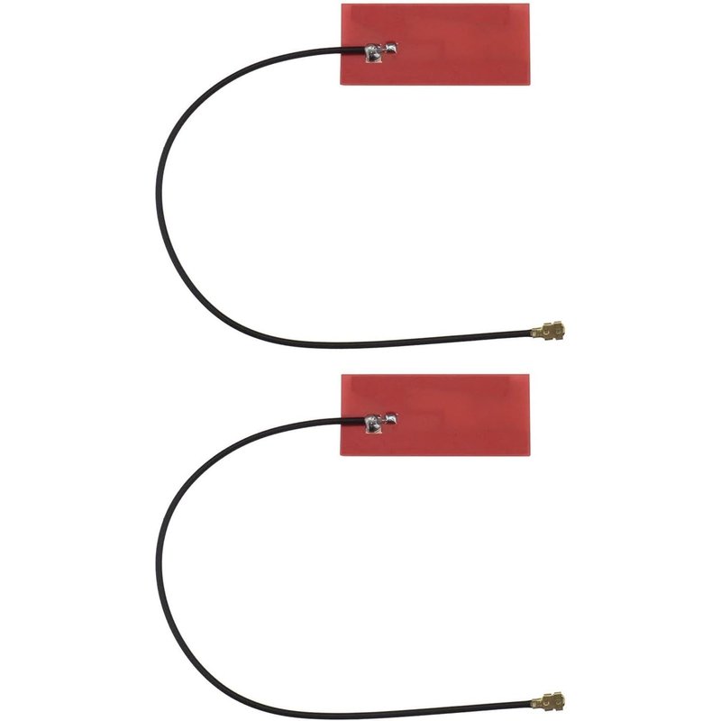 2 pièces 2,4 GHz 5 GHz I-PEX1 Antenne WiFi à gain élevé pour adaptateurs WiFi 5 et 6 ordinateurs portables ordinateurs de bureau 13 cm PCB FPC Antenne patch support double bande
