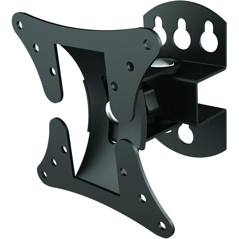 Support de Montage Mural pour Écran TV de 13""- 27"" (33 cm-68,5 cm) Inclinaison et Pivot VESA 75 mm x 75 mm 100 mm x 100 mm