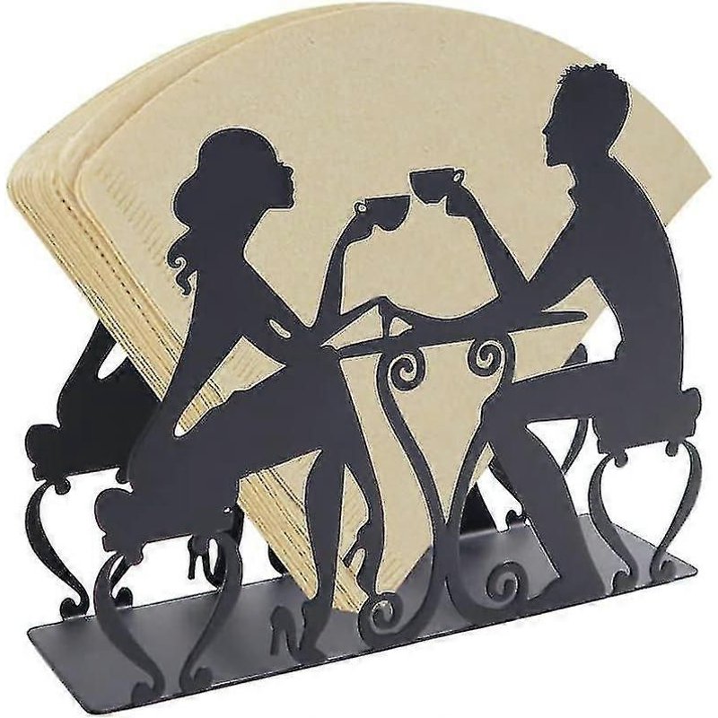 1 Pcs Porte-Filtre À Café Support De Papier À Café En Métal Support De Stockage De Papier À Café Distributeur De Récipient De Stockage De Papier À Café Porte-Serviette De Table