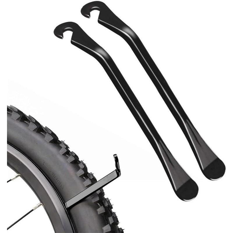LETNERNY-Démonte-Pneu Vélo, Lot De 2 Leviers En Acier Carbone, Outil De Réparation Et Montage De Pneus Pour Vélo