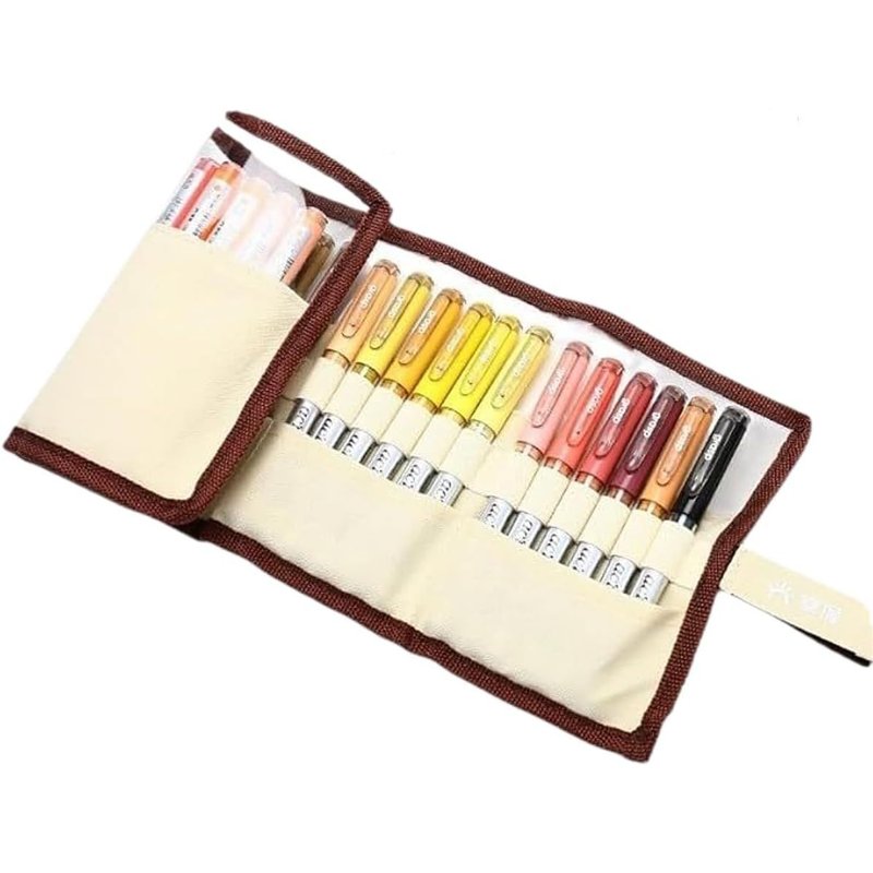 Maa-Sac A Crayon De Toile, Rouleaux Pochette De Crayons, 24 Crayon De Couleurs Professionnel, Trousses Crayons Rouleau, Trousse Rangement, Pour Ranger Les Crayons, Pochette Feutre