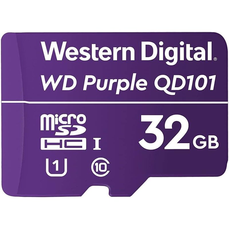 32GB Ultra Endurance MicroSDHC Card for CCTV Surveillance - Purple