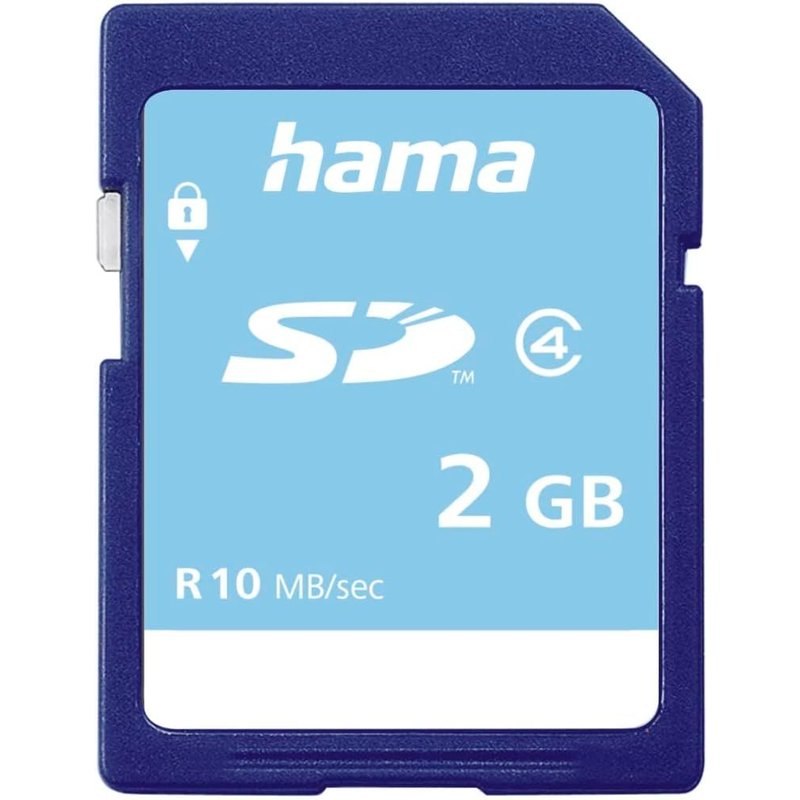 Photo Memory Card (SD for Photo/Class 4, 2 GB - 10 MB/s) Blue
