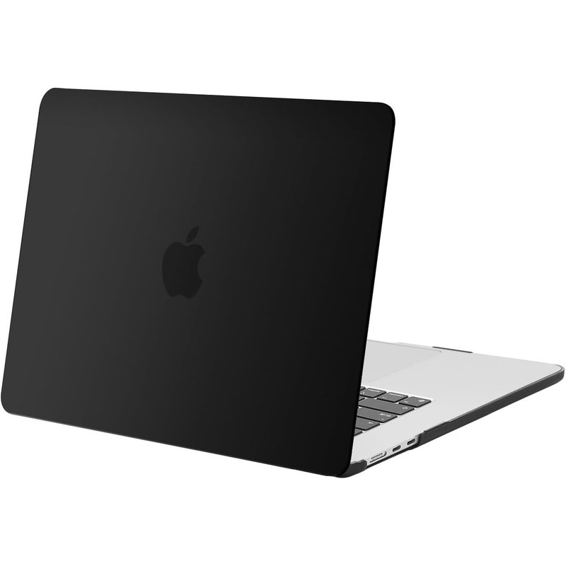 Coque Compatible avec MacBook Air 15 Pouces M4 M3 M2 A3241 A3114 A2941 avec Liquid Retina 15,3 Pouces & Touch ID,Coque Protection Rigide pour Mac Air 15 2025 2024 2023 Release,Noir