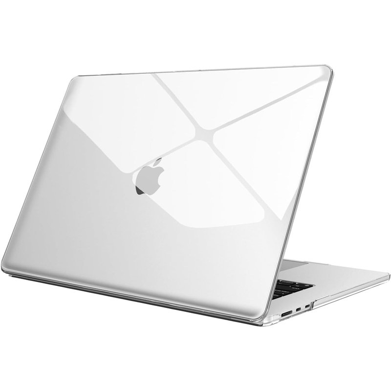 Coque Compatible avec MacBook Air 15 Pouces M4 M3 M2 (A3241/A3114/A2941, 2025/2024/2023) - Coque Fine et Légère Etui Rigide pour MacBook Air 15.3"", Transparent Cristallin