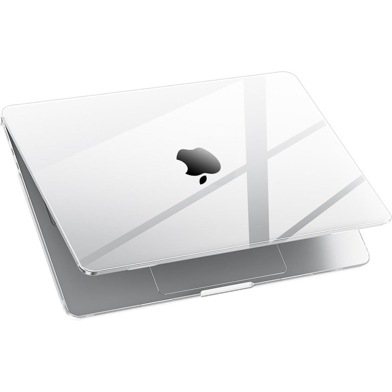 Ultra Fin Coque Compatible avec MacBook Air 15 Pouces M4 M3 M2 2025 2024 2023 (A3241 A3114 A2941), Étui Rigide en Plastique Protection Case Ultra-Transparent 15,3"", Transparente Clair