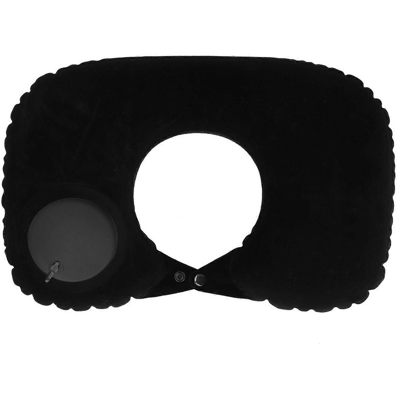 Coussin D'air Gonflable En Forme De U Presse Gonflage Automatique Pour Avion Voiture Bureau Train Maisonnoir