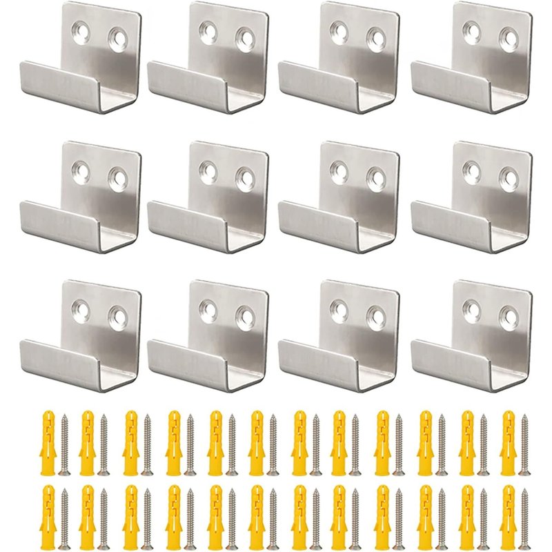 Lot de 12 supports muraux en cĂ©ramique pour accrocher des Ă©chantillons de bois,en verre,en acier robuste pour accrocher des photos,des miroirs,des toiles,des vĂȘtements.