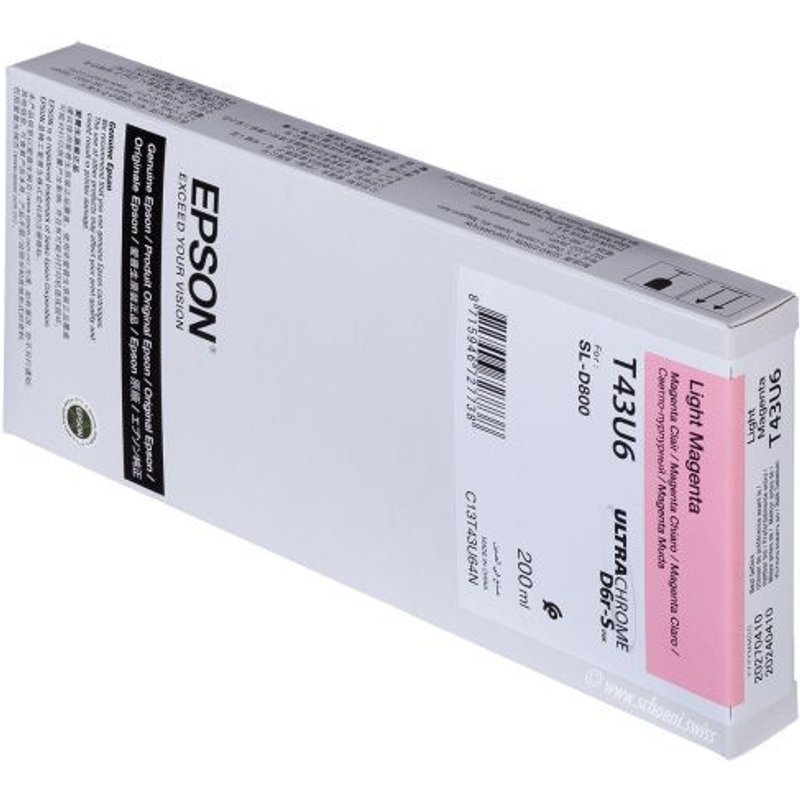 Epson T43U6 - 200 ml - magenta clair - original - cartouche d'encre