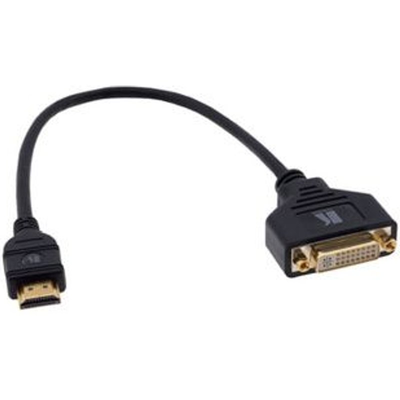 Kramer ADC-DF/HM - Adaptateur vidéo - HDMI mâle pour DVI-I femelle - 30 cm - moulé