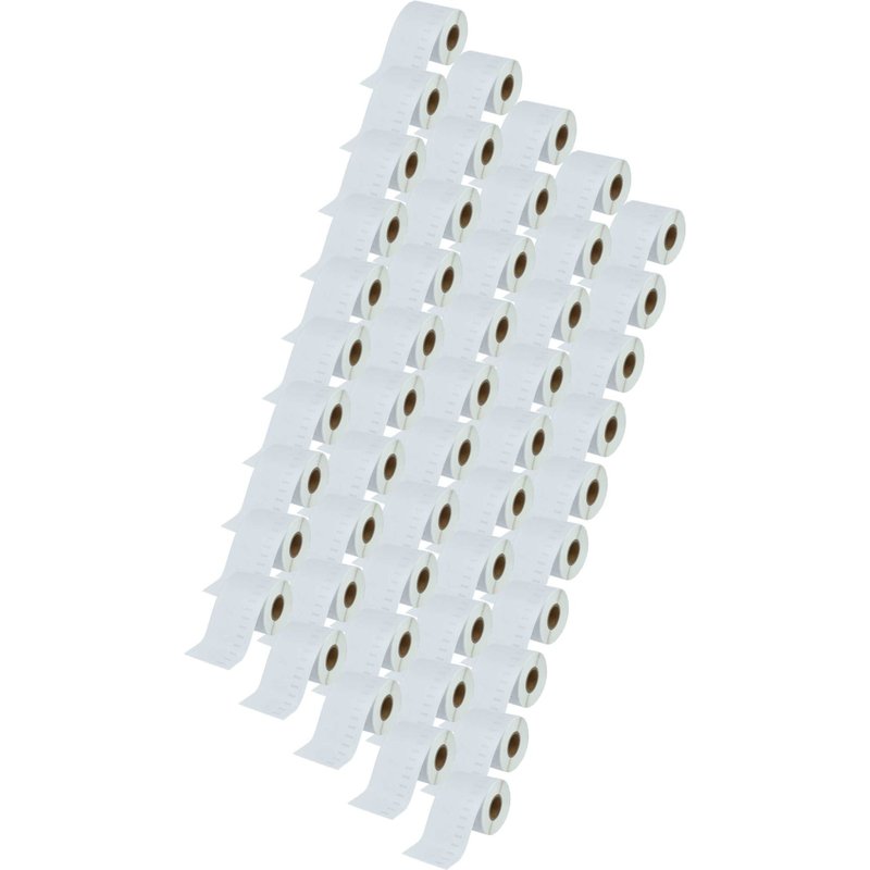 vhbw 50x Rouleau d'étiquettes 59mm x 190mm (110 étiquettes) compatible avec Dymo LabelWriter LW450 Twin Turbo, LW450 Duo étiqueteuse blanc
