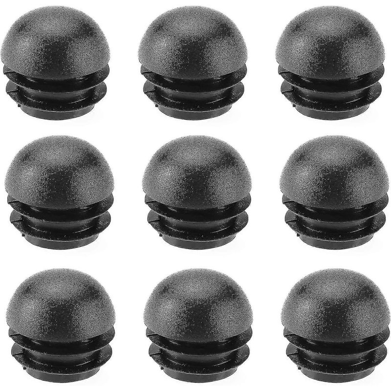 36pcs Tube En Plastique Insert Bouchon Bouchons D'extrémité Ronds Tube Bombé Inserts Embouts Bouchons Accessoires De Meubles