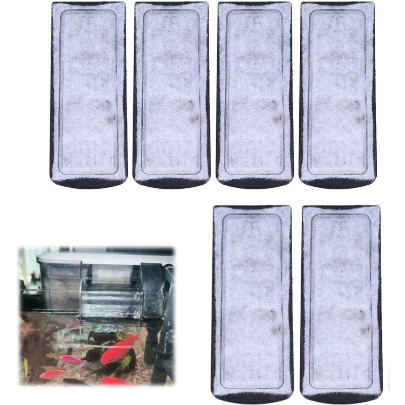 6 Pieces Aquarium Filter Cotton 135 X 55 Mm Filter Cartridge Aquarium Filter Cartridge Aquarium Accessories Hanging On Cotton Filter For Aquariums