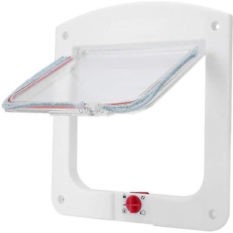 Chatière Verrouillable À 4 Positions Pour Portes Vitrées Et Coulissantes - Durable, Résistante Aux Intempéries, Facile À Installer Pour Chats Et Petits Chiens