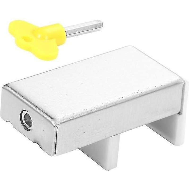 Ensemble de serrures rĂ©glables en acier inoxydable pour fenĂȘtres et portes coulissantes : sĂ©curitĂ© enfant, installation facile, solution de sĂ©curitĂ© durable et polyvalente