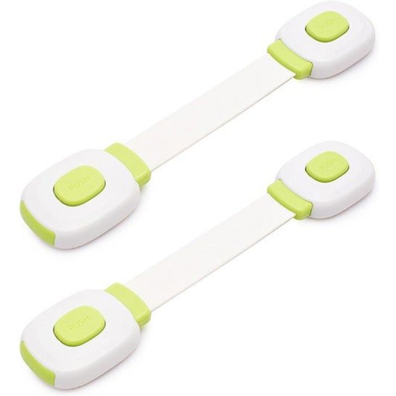 Lot De 2 Verrous De Sécurité Auto-Adhésifs Pour Enfants ¿ Loquets De Tiroir En Abs Durables Pour La Protection Des Nourrissons ¿ Installation Facile, Vert