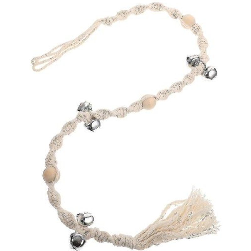 Sonnette De Dressage Pour Chien En Coton Tissé À La Main : Un Outil De Communication Élégant Pour Animaux De Compagnie, Facile D'accès À L'extérieur