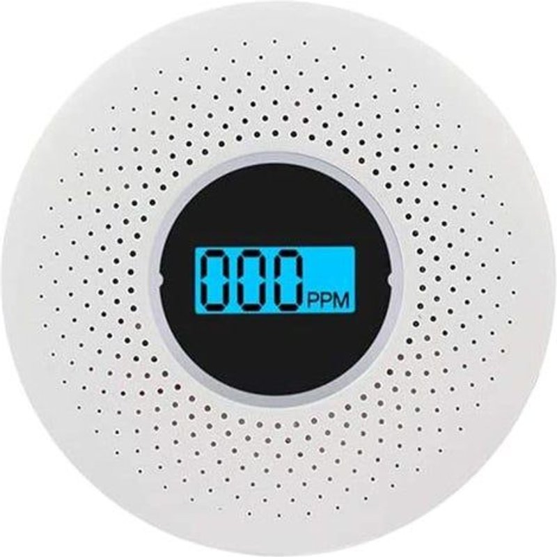 Détecteur de fumée et de monoxyde de carbone avancé avec écran LCD - Alarme de sécurité à double capteur pour la protection de la maison et du véhicule
