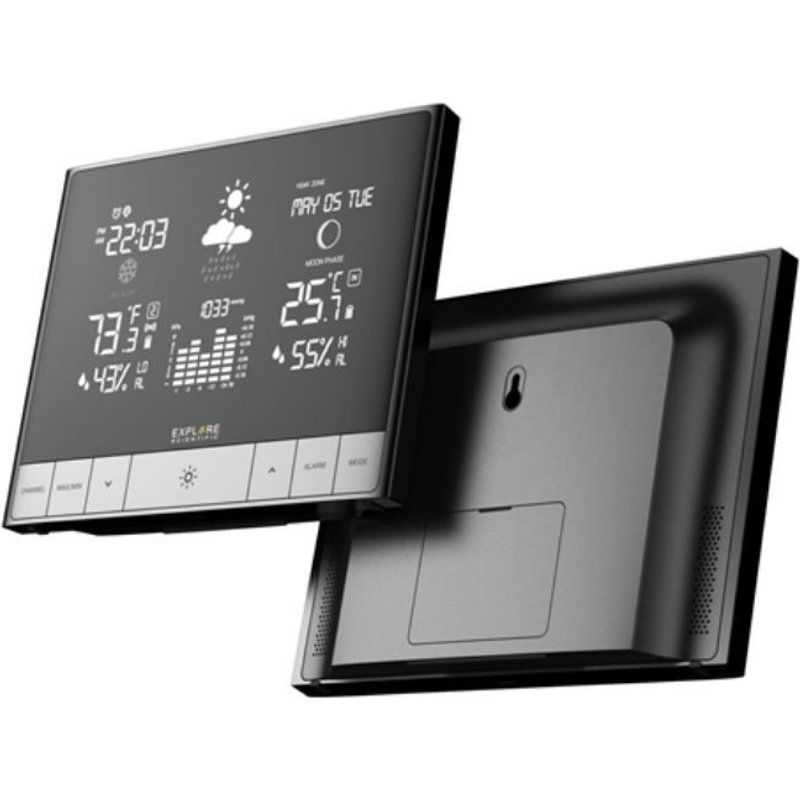 Station météo Bresser Radio avec capteur extérieur ClimateTemp NDH avec température et humidité (intérieur-extérieur), pression atmo