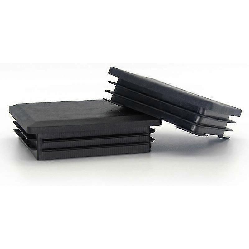16 Pièces - Toutes Tailles - Embouts Nervurés Carrés Pour Pieds Tubulaires Pour Meubles,Tables Et Chaises (30mm,Noir) De Lifeswonderful