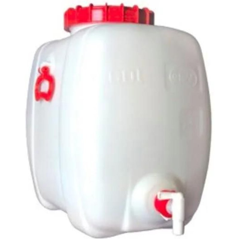 Fût de boisson art. carré + couvercle + robinet 100l