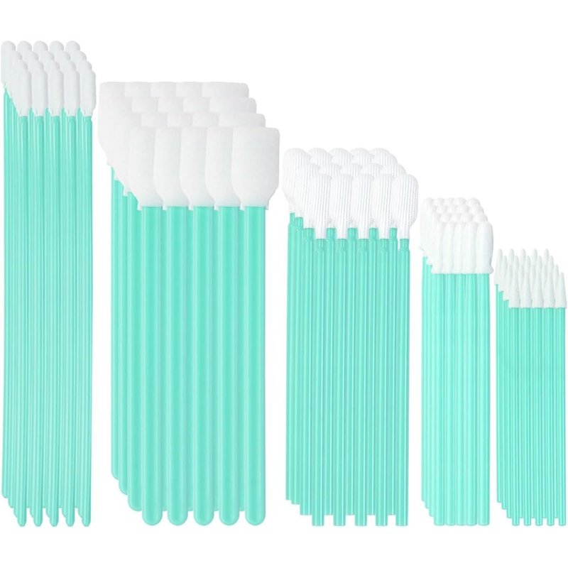 LETNERNY-Kit De 100 Tampons De Nettoyage À Pointe En Mousse De Qualité Supérieure - 5 Types Pour L'Électronique, L'Imprimante, L'Optique, L'Appareil Photo, L'Artisanat D'Art - Tampons En Mousse Sur