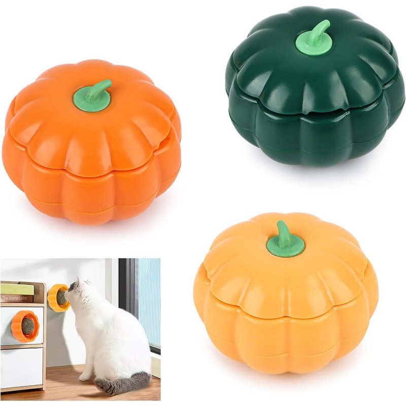 Letnerny-Lot De 3 Balles D'herbe À Chat - Jouet Mural - Jouet À L'herbe À Chat - Pour Lécher Les Chats - Nettoyage Des Dents - Jouet Comestible Pour Chaton