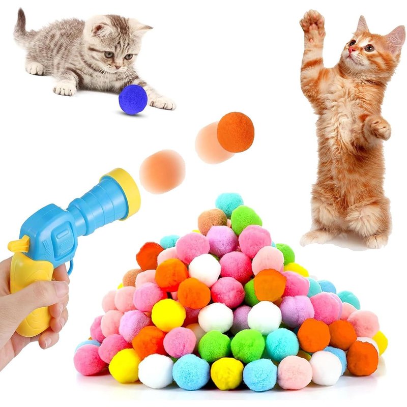 Letnerny-Balles Avec Lanceur De Jouets Pour Chat - Jouet Interactif Pour Chat - Jouet Pour Chat - Jouet Pour Chat - Jouet Pour Chat - Jouet Pour Animal Domestique
