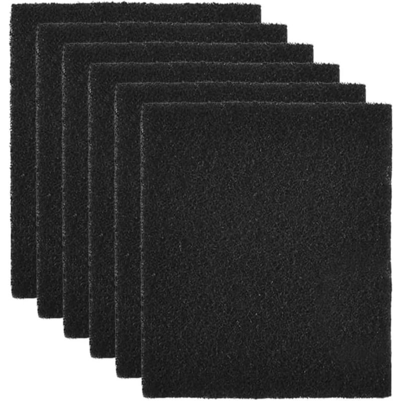 Filtres De Rechange Pour Chats,Filtres Odeur À Charbon Actif Pour Déodorant,Éponge À Charbon Actif Pour Désodorisation Pour Bac À Litière Chats À Couvercle,11.5 X 10.5 Cm,6 Pièces